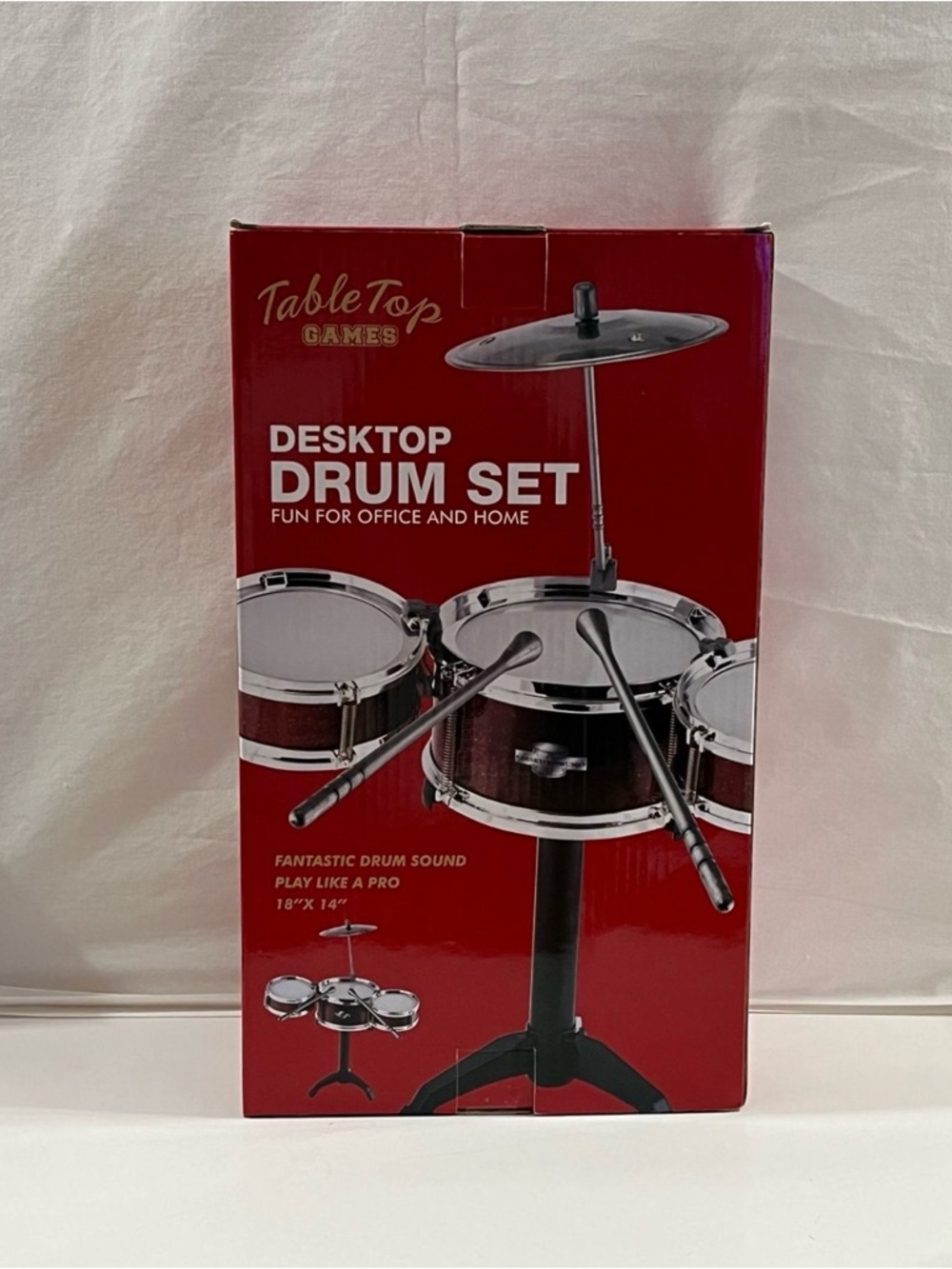 Desktop Drum Set - Red